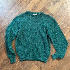 Men’s 80’s VTG Heather green/black sweater